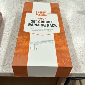 New in package 36” Griddle Warming Rack BBQ black stone holiday